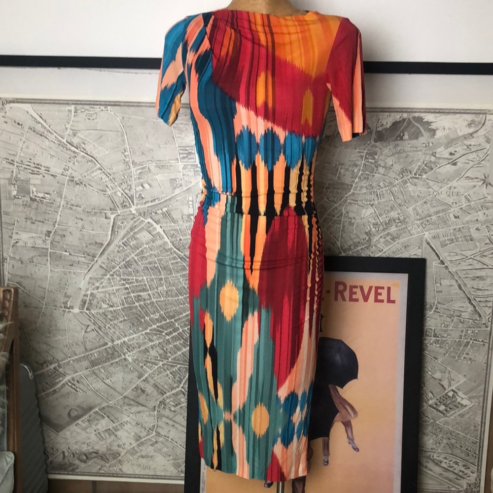 ETRO Viscose Colorful Patterned Women's Dress Size 40